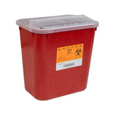 Kendall Sharps Container with Rotor Lid - 2 Gallon